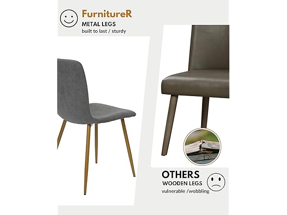 FurnitureR Modern Style Dining Chairs Set