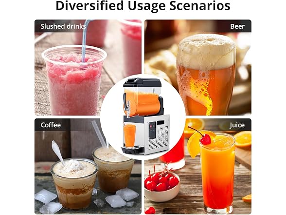 500W Commercial Slushie Machine Single Tank 12L