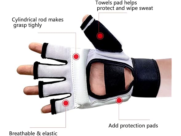 Kickboxing Gloves for Women Kids Men (White XL)