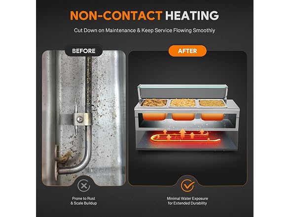 WILPREP 3-Pan Commercial Food Warmer