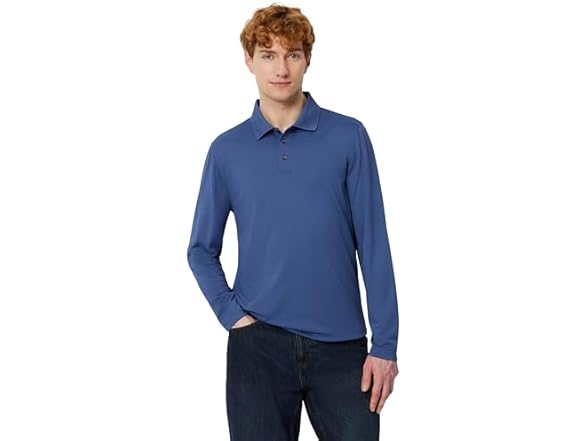 Amazon Essentials Men Slim Long Sleeve Quick Shirt