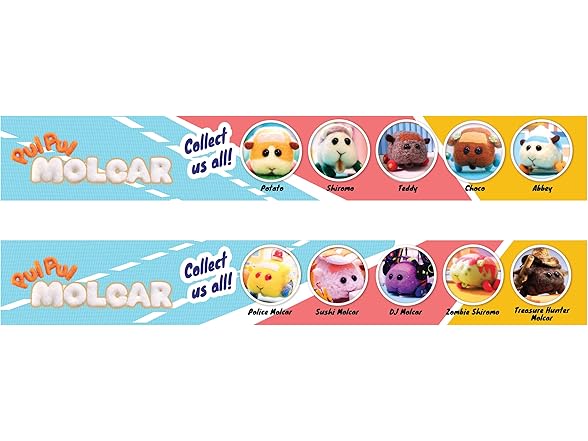 Pui Pui Molcar 2.5-Inch Fuzmols™ Figures 2 Pack
