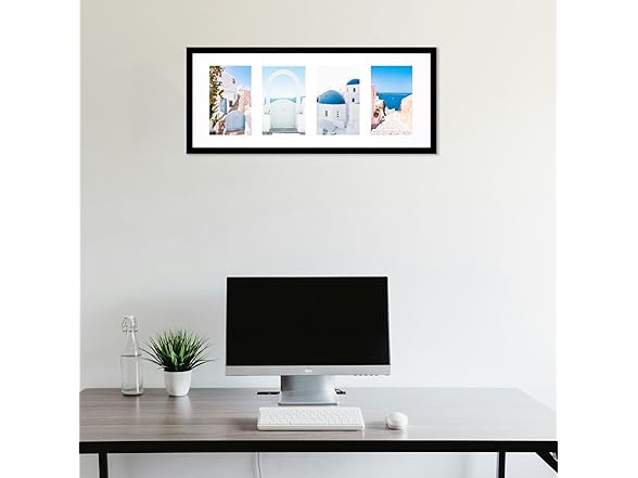 YYTRABAJO 4 Picture Frame Black Display