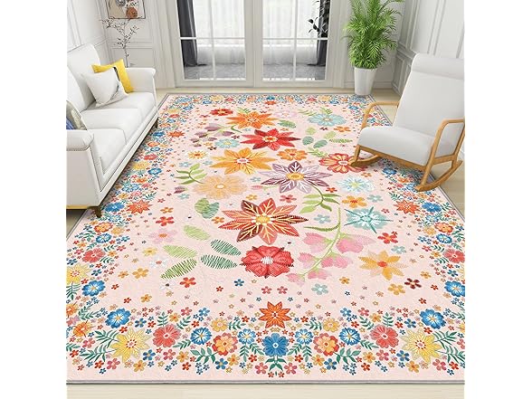 weesire Boho Area Rug for Living Room