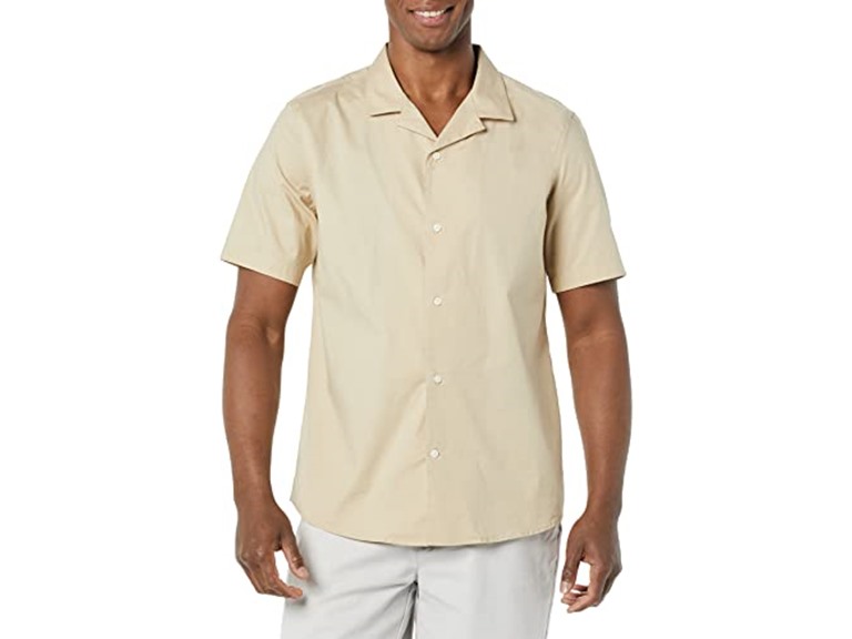 Amazon Essentials Men Vacation Cotton Resort Shirt - Gallery 8
