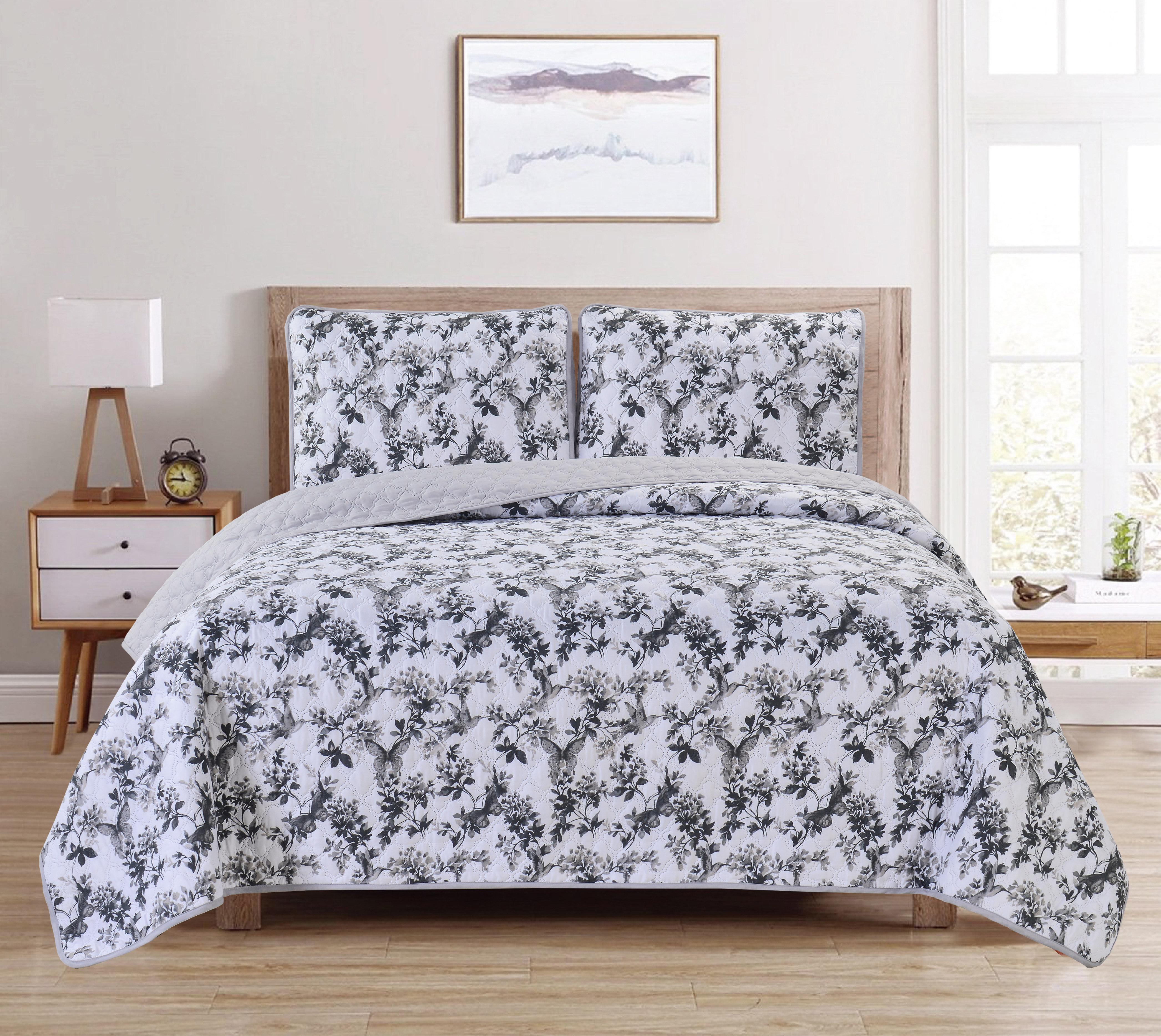 Reversible Printed Quilt Set (3 Piece) - Gallery 13