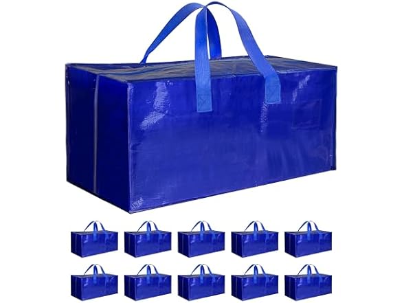 HealSmart 10 Pack Oversized Heavy Duty Moving Bags