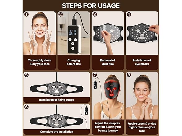Duuckin Red Light Therapy Mask for Face