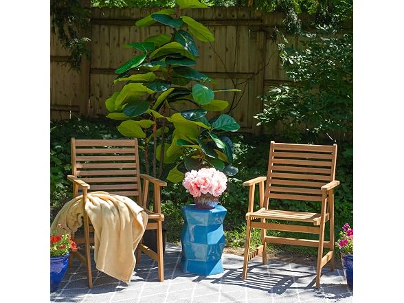 Sunnydaze Decor BOD-6322 2 Acacia Dining Chairs Brown - Gallery 6