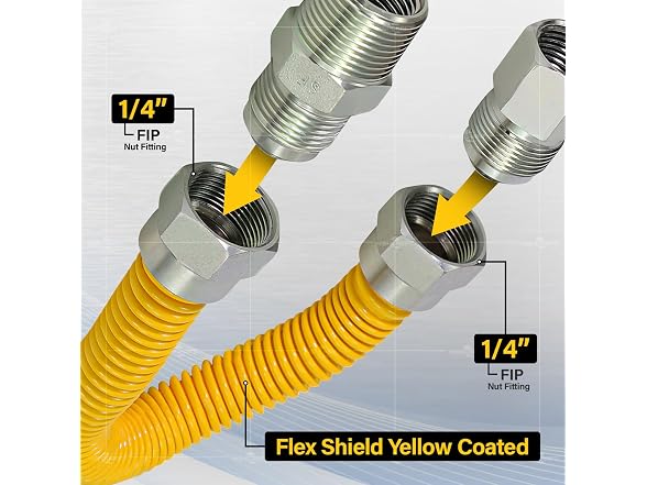 Flextron FTGC-YC14-36 34" Flexible Epoxy Gas Line Connector