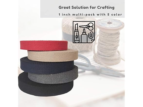 Heavy Cotton Webbing 1-Inch
