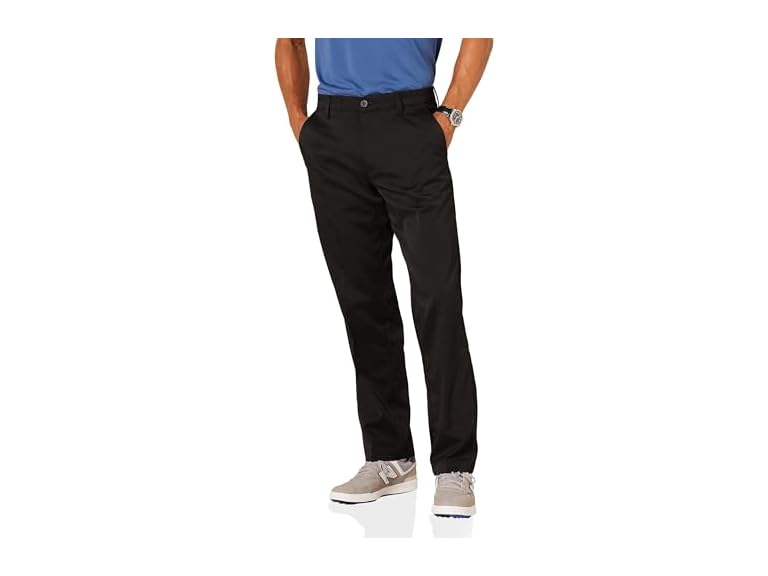Amazon Essentials Men's Classic-Fit Stretch Golf Pant (Available in Big & Tall), Black, 32W x 34L