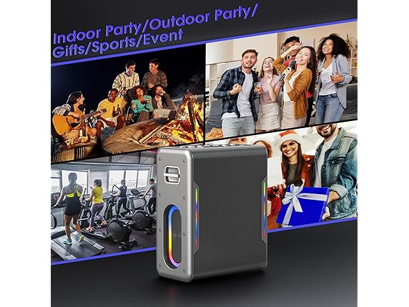 Zeelink Karaoke Machine with Two Microphones