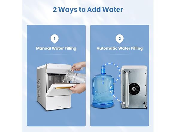 Gevi V2.0 Nugget Ice Maker, 38 lbs/24H