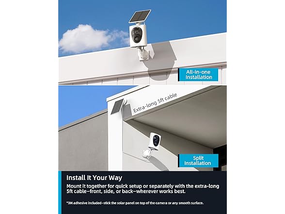 VIRTAVO SolarFlask 2K Outdoor Camera