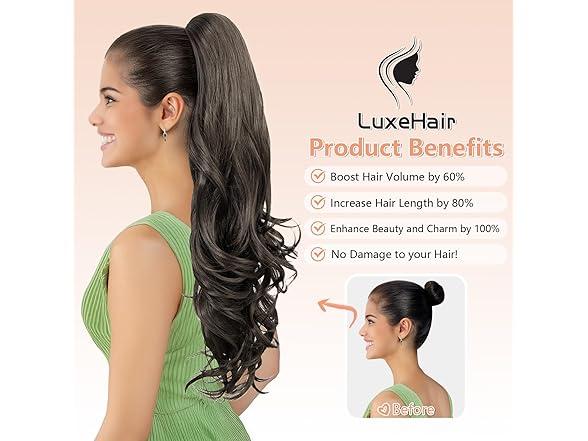 LuxeHair Ponytails Hair Extension
