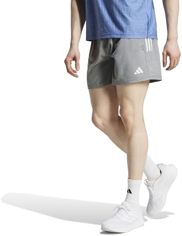 adidas Men's Own The Run Shorts, Grey/White Melange