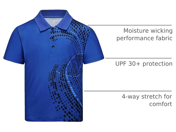 Secood Boys (XL) Short Sleeve Pique Polo Tops