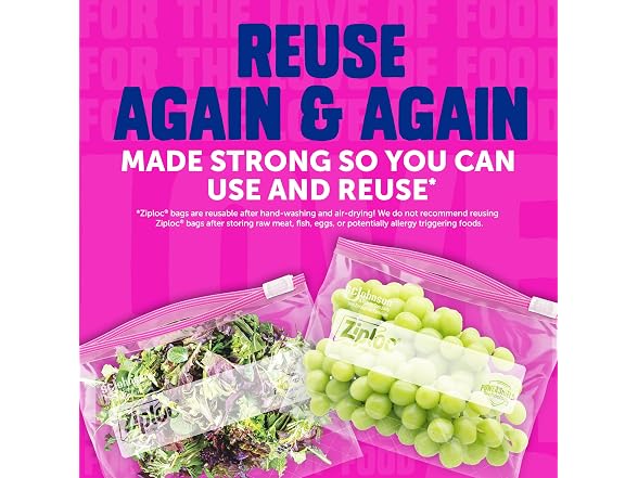 Ziploc Quart Slider Storage Bags 42ct
