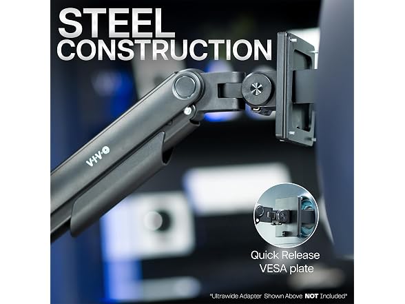 VIVO Heavy Duty Dual Ultra-Wide Monitor Tension Arm