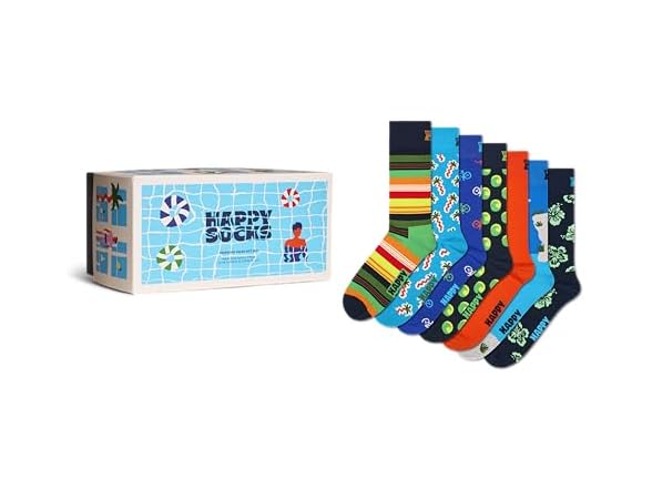 Happy Socks Unisex Seven Day Gift Set