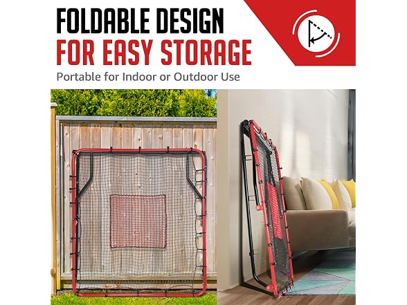 ZEALFEEL 4x4.5FT Baseball Rebounder Net