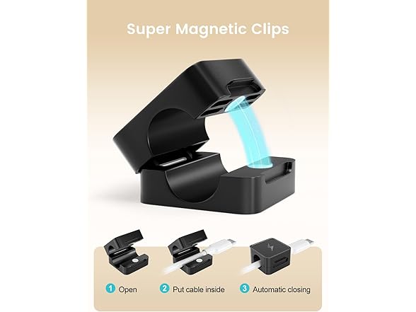 (VALUE PACKS) Canisflax Magnetic Cable Clips
