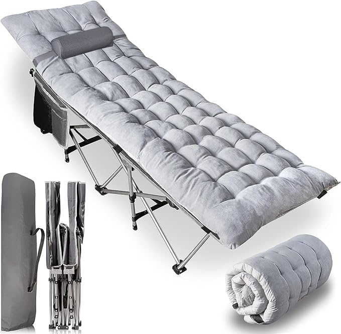 Outdoor Camping Travel Cot and Cot Pad - Gallery 8