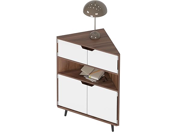 SogesHome Wood Corner Cabinet