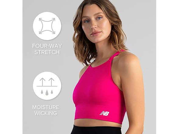 New Balance Strappy Bra (XL) Pink