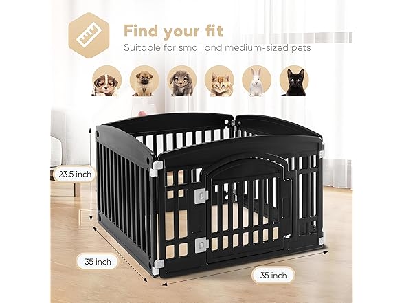 Simple Deluxe Plastic Pet Playpen