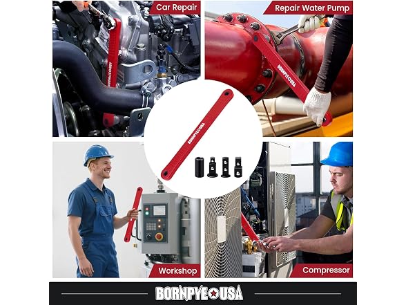 Bornpye Offset Extension Wrench Set grey