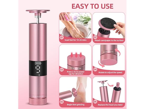 Electric Foot Callus Remover & Nail File
