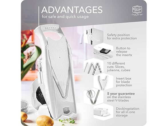 Mandoline Food Slicer Börner V5 (Profi Set) 