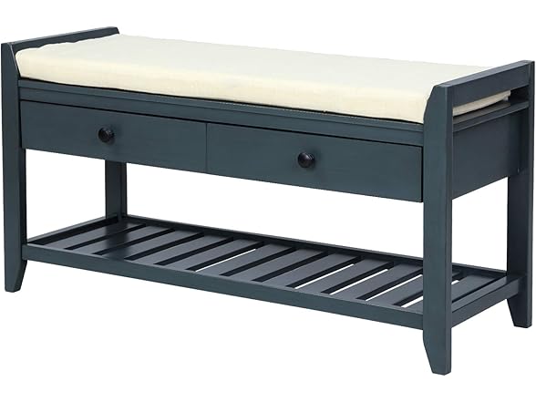 SPOFLYINN Shoe Bench, Entryway Storage Bench (Open Box)