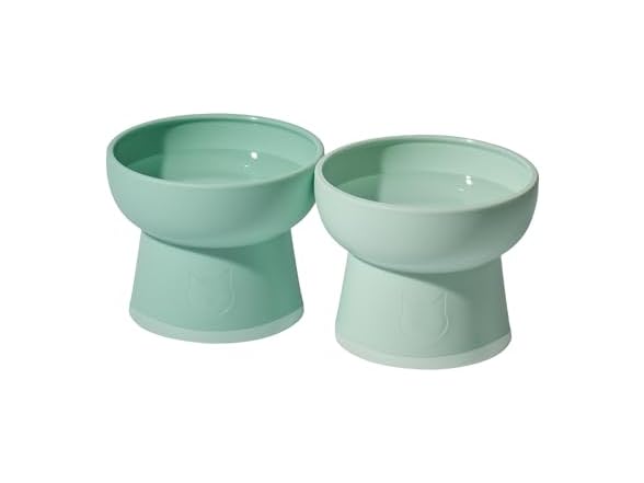 Necoichi 2pcs Elevated Cat Water Bowls