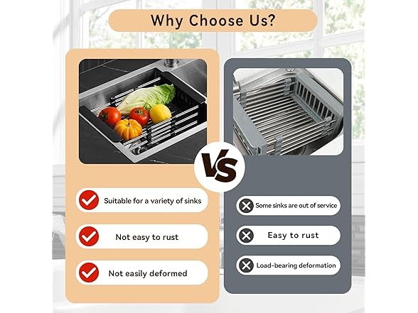 Expandable Over Sink Dish Drying Rack