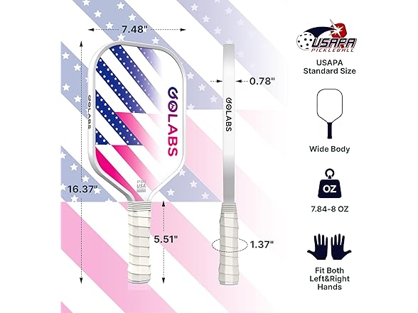 Golabs PB1 Pickleball Paddles Set of 2