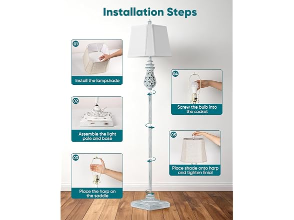 PARTPHONER Vintage Floor Lamp