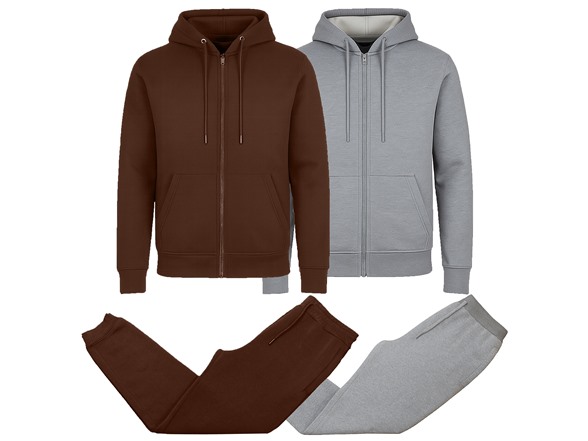 Brown & Heather Grey