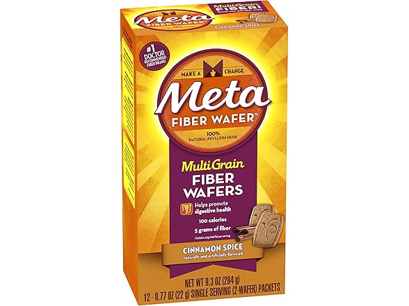Metamucil Cinnamon Wafers 12ct