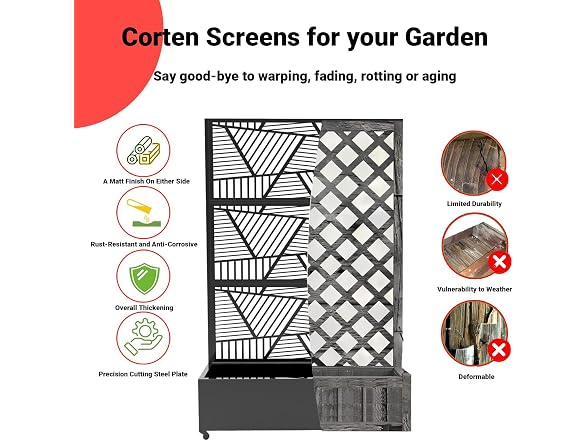 72 x 47 Outdoor Metal Privacy Screen - Gallery 5