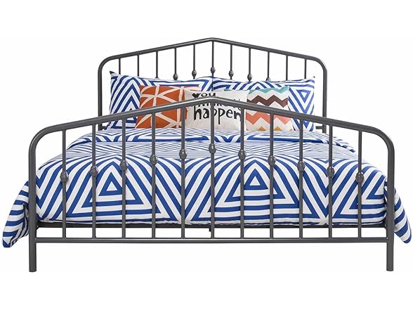 Novogratz Bushwick Metal Bed with Headbo