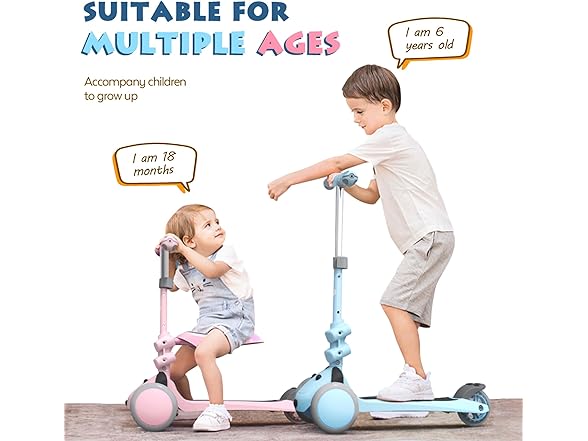 Kids Scooter for Ages 1-12 Years