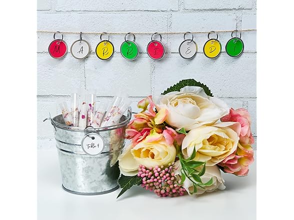 Avery Metal Rim Key Tags with String