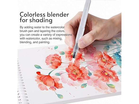 TOSHARE Dual Tip Watercoloer Makers