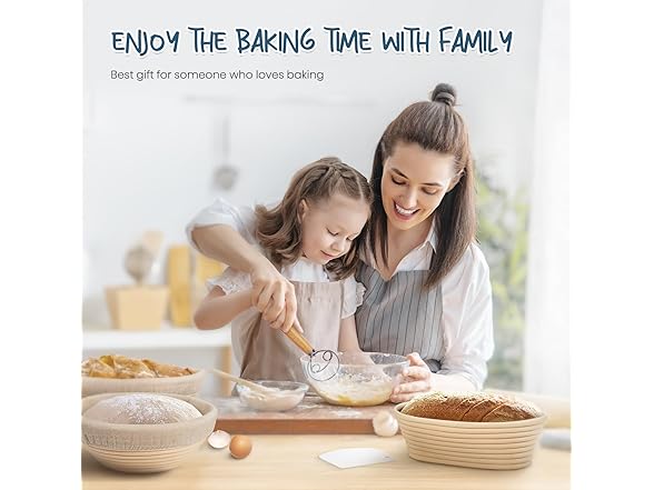 Bread Banneton Proofing Basket Set