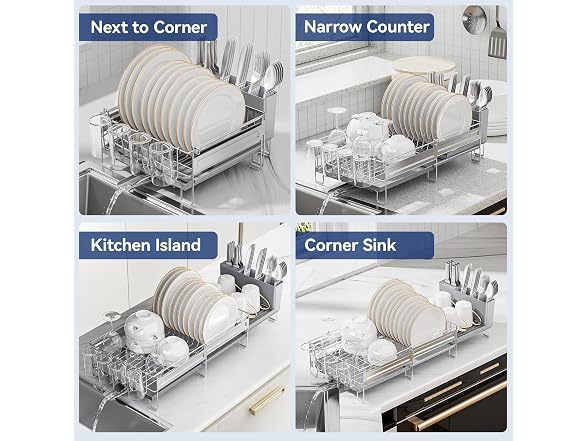 Pantasia Expandable Stainless Dish Rack