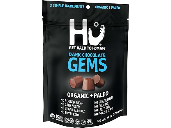 Hu Gems Chocolate Chips Vegan Snacks | 9oz