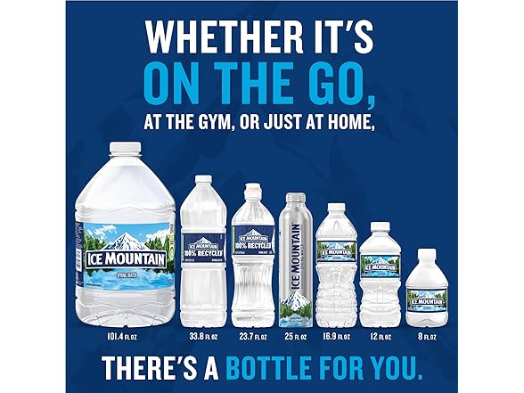 Ice Mountain Spring Water, 6 Pack